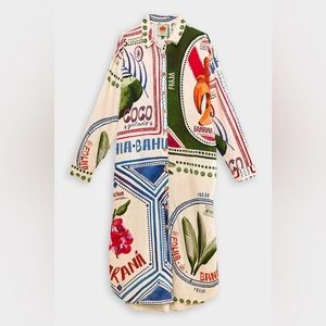 FARM Rio Our Stamps Shirtdress